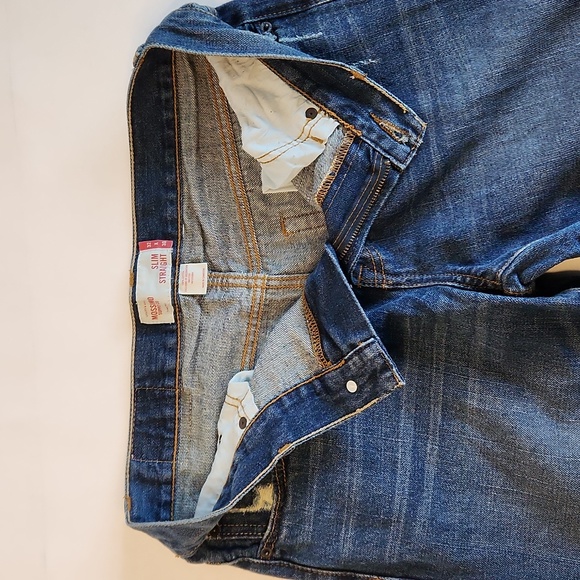 Mossimo Suppy Co Men's Slim Straight Blue Denim Jeans - Picture 11 of 11